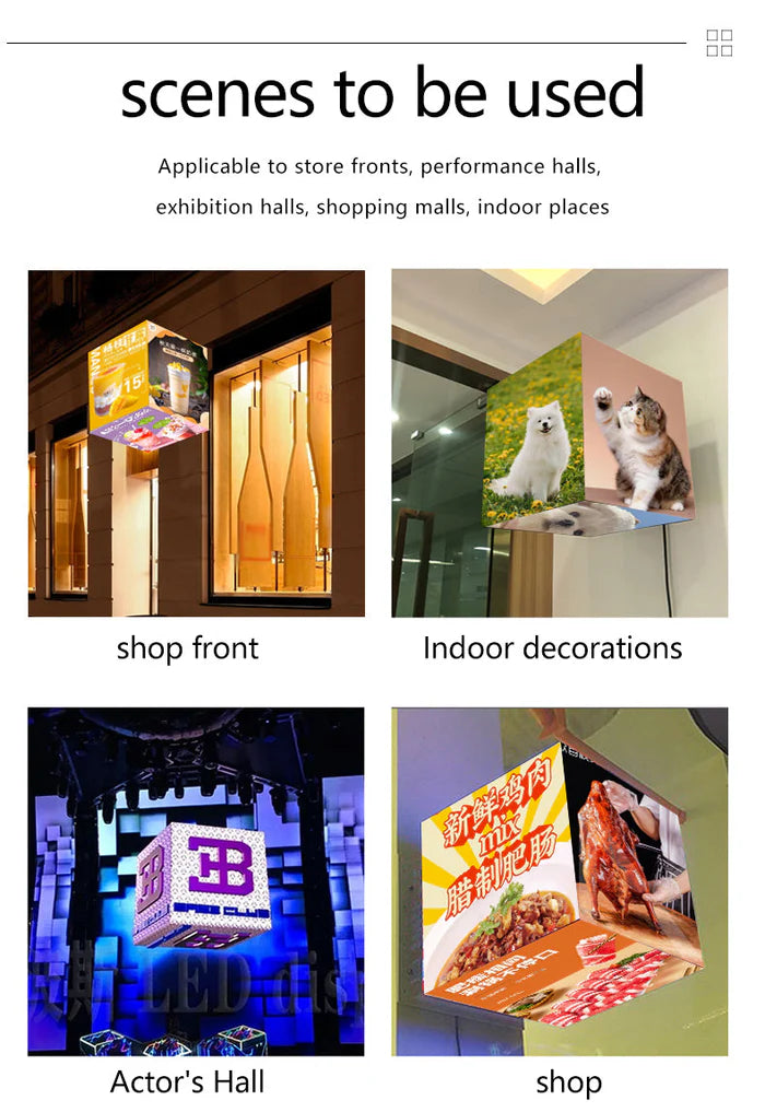 Customized Magic Cubic LED Display – Design Your Own LED Cube (Any Size, Pixel Pitch & Face Count) | Get a Quote Now