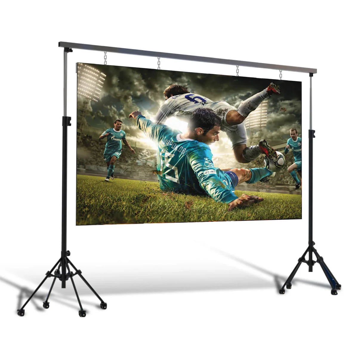 88 Inch Rolling TV P1.25 2x1 Meters 2SQM Portable LED Display Screen Kit