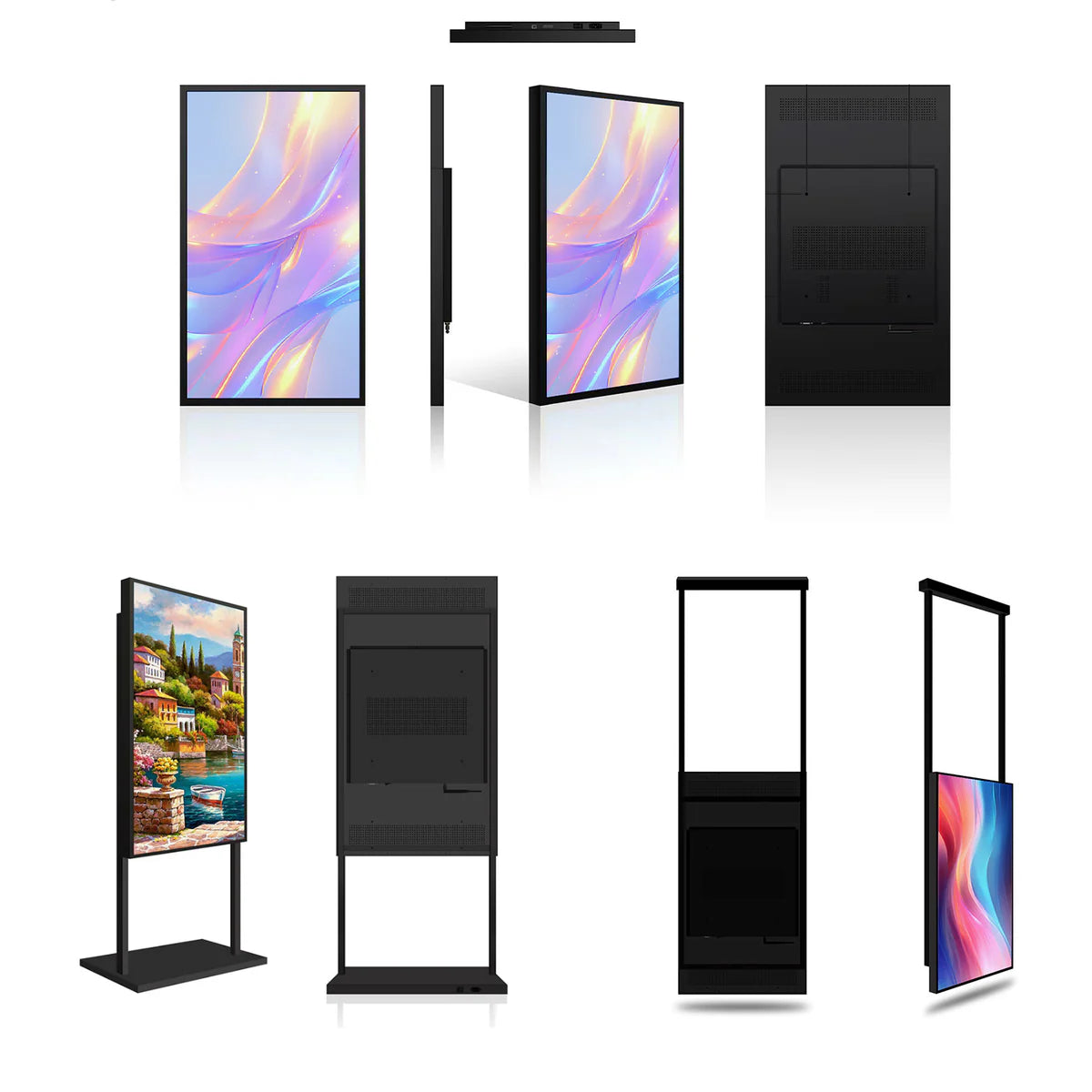 43" Single-Sided 2500nits High Bright Window LCD Digital Signage, Android RK3568 2G+32G, Non-Touch, Cloud/APP/USB, Wall-Mount/Floor Stand/Suspended Installation