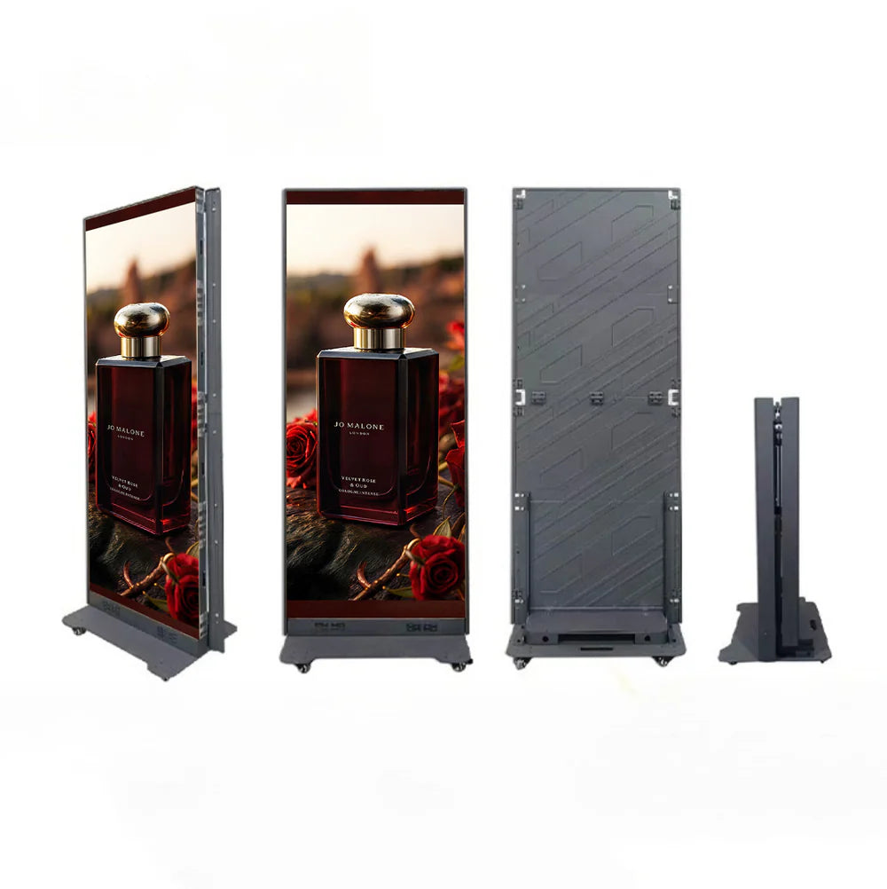 BP-F Series Foldable LED Poster Sign | GOB Surface + Magnetic Frame | 640×1920mm | P2.5 / P1.86 / P1.53 / P1.25 | Available in 1 set / 2 set Pack