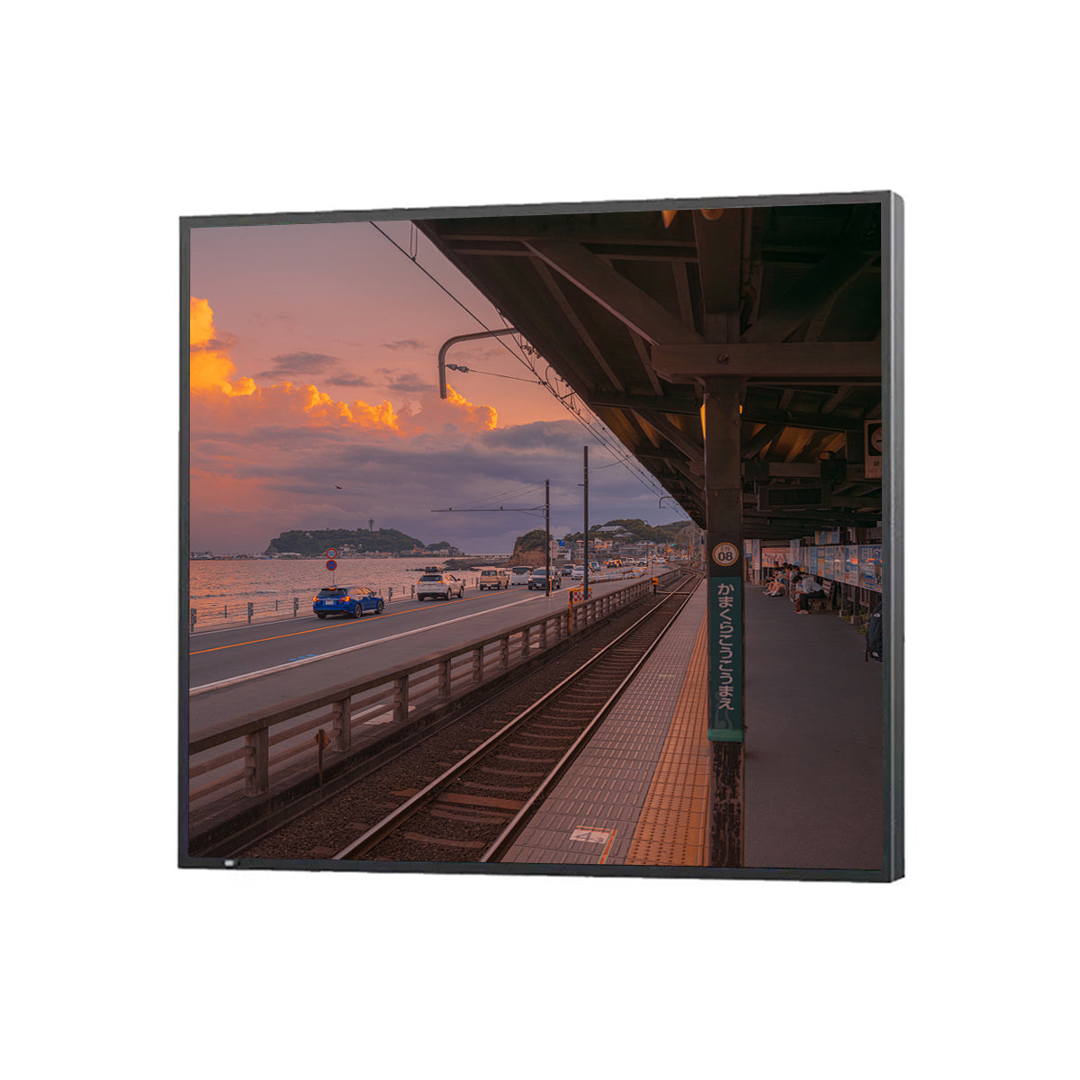 SL Series 22 Inch (387.7×387.7mm Viewable) 22mm Ultra Slim Square LCD Display Screen, No Touch, Content Upload via Dadonlion Platform / USB Disk