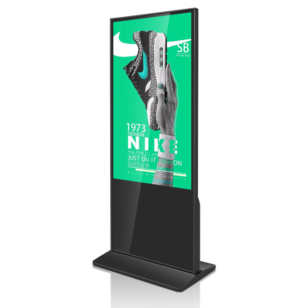 55‘’ Single-Sided Indoor Movable LCD Digital Poster | | Android RK3568 2GB+16GB | Non-Touch / Infrared / Capacitive Touch | CMS Preinstalled