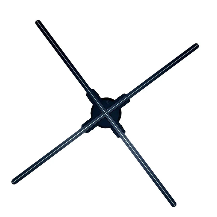 Fan-S Series 3D Hologram Fan LED Display – 52cm to 65cm (20.5”–25.6”) | High Brightness Holographic Advertising Projector | Fan Only / with Transparent Protective Cover (Protective Housing) / with Black Background Cover (Protective Housing)