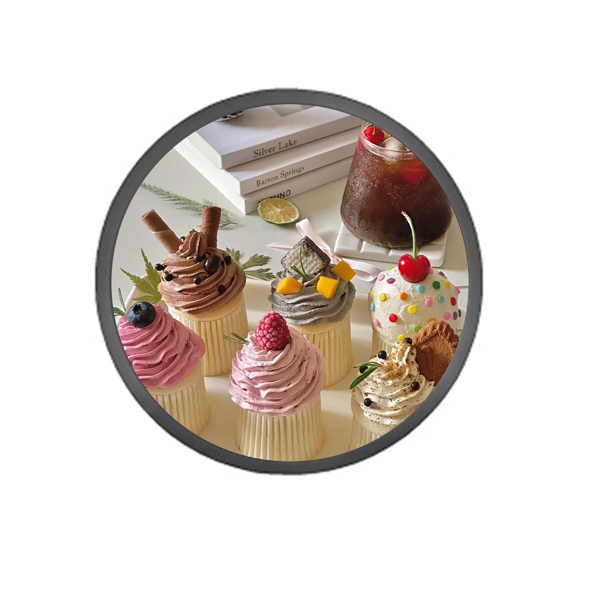 RD Series 15.7 Inch (Dia.400mm Viewable) Round LCD Display Screen, Capacitive Touch (Optional), Cloud / APP / USB Disk