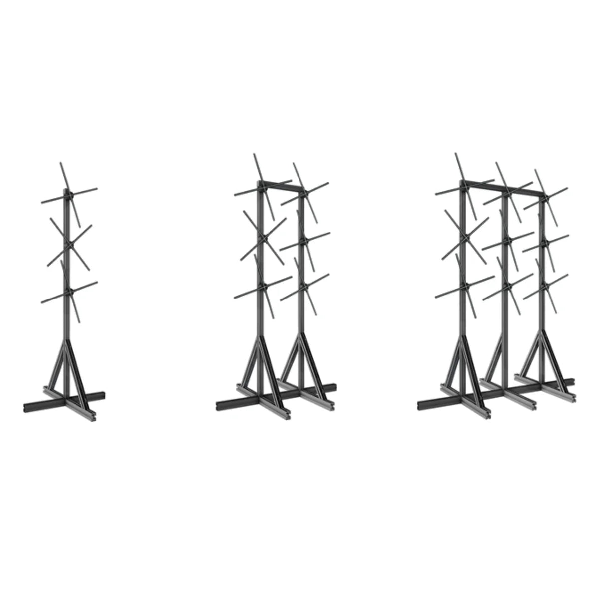 Fan-S Series Multi-Fan Stand Mount | 1×3 / 2×3 / 3×3 Configurations | Compatible with F Series ≤100cm 3D Hologram Fans | Modular Steel Frame