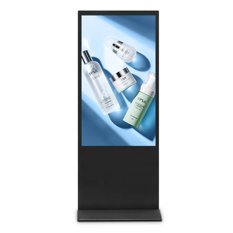 55‘’ Single-Sided Indoor Movable LCD Digital Poster | | Android RK3568 2GB+16GB | Non-Touch / Infrared / Capacitive Touch | CMS Preinstalled