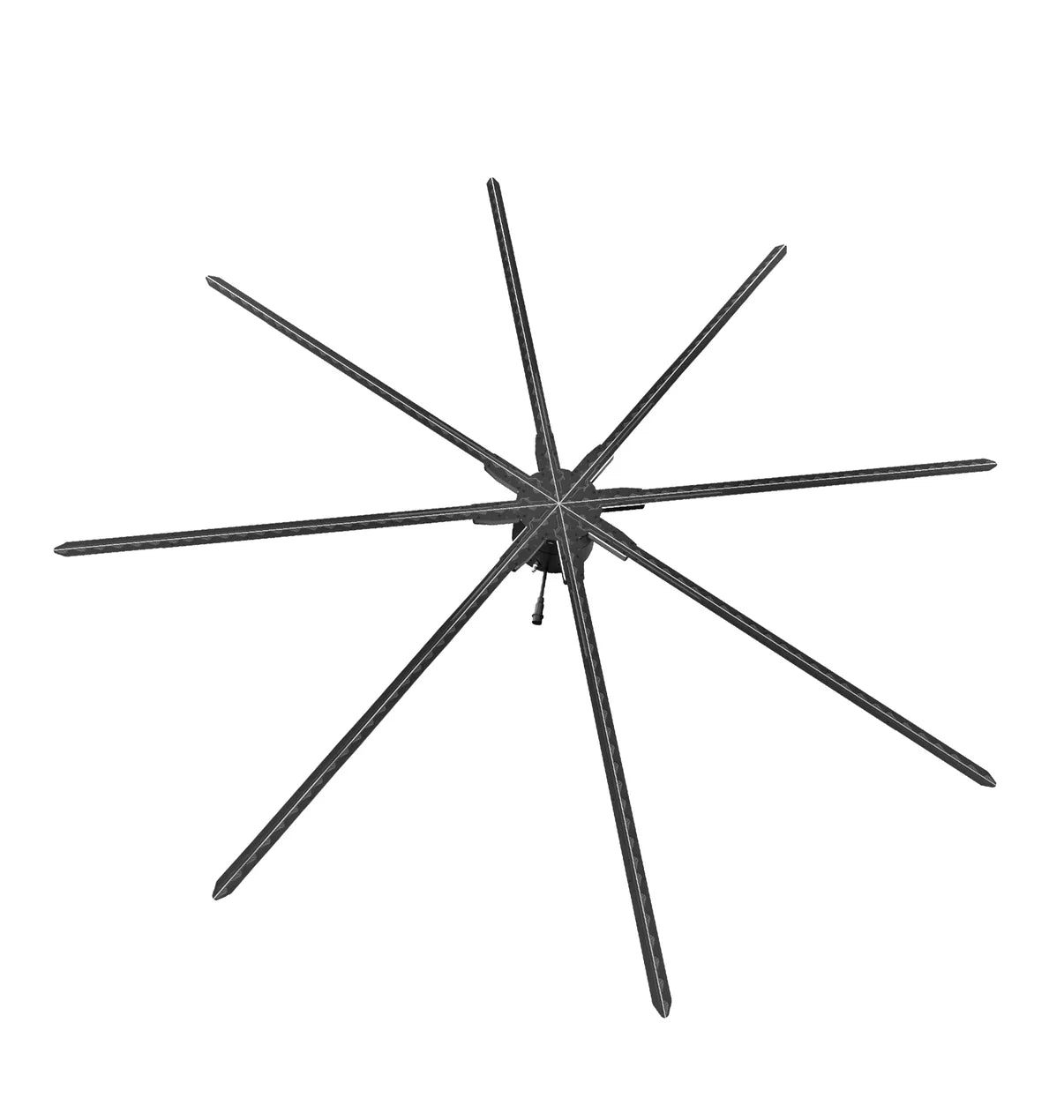 FL-L Series | Synchronous Control | 150cm to 180cm (59.1–70.9 inch) | 3D Holographic Fan | Fan Only / Fan with Dual-Pole Mobile Stand | 3D Advertising Holographic Fan | 8 Blades