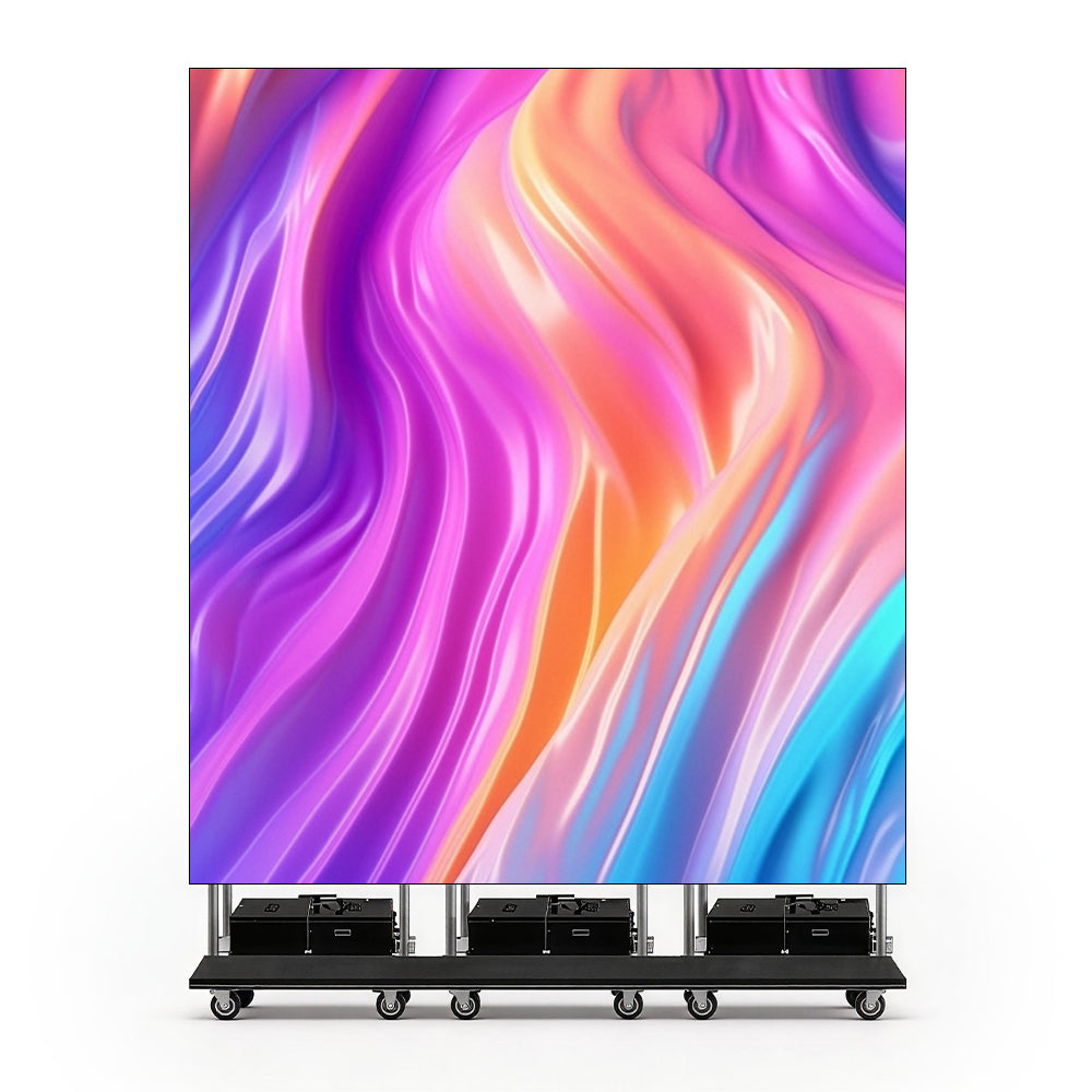 BP-M Series Foldable LED Standee | 1×4m Indoor Display Kit | P3.9mm | Remote Control + Rolling Case Solution