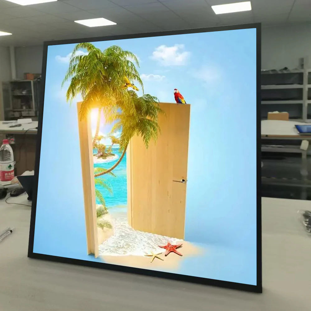 SQ Series 44.9 Inch (806.4×806.4mm Viewable) 1:1 Large Square LCD Display Screen, Cloud / APP / USB Disk