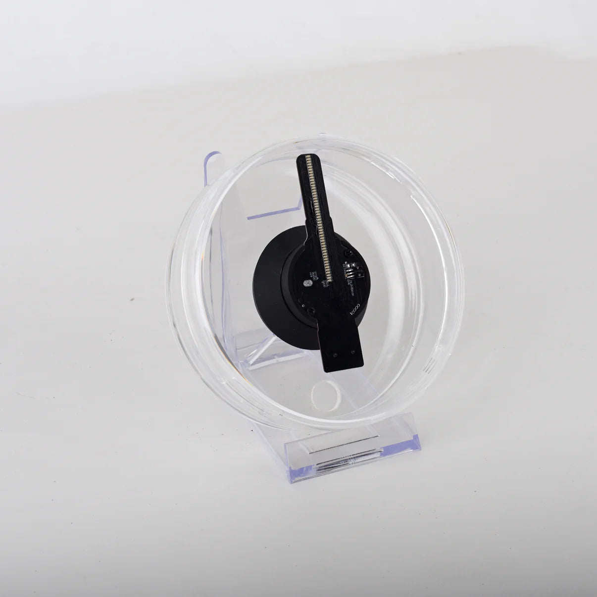 FL-S Series | Asynchronous Control | 11cm to 42cm (4.3–16.5 inch) | 3D Holographic Fan | Desktop Stand with Transparent Protective Cover | Store Holographic Display | 2 Blades