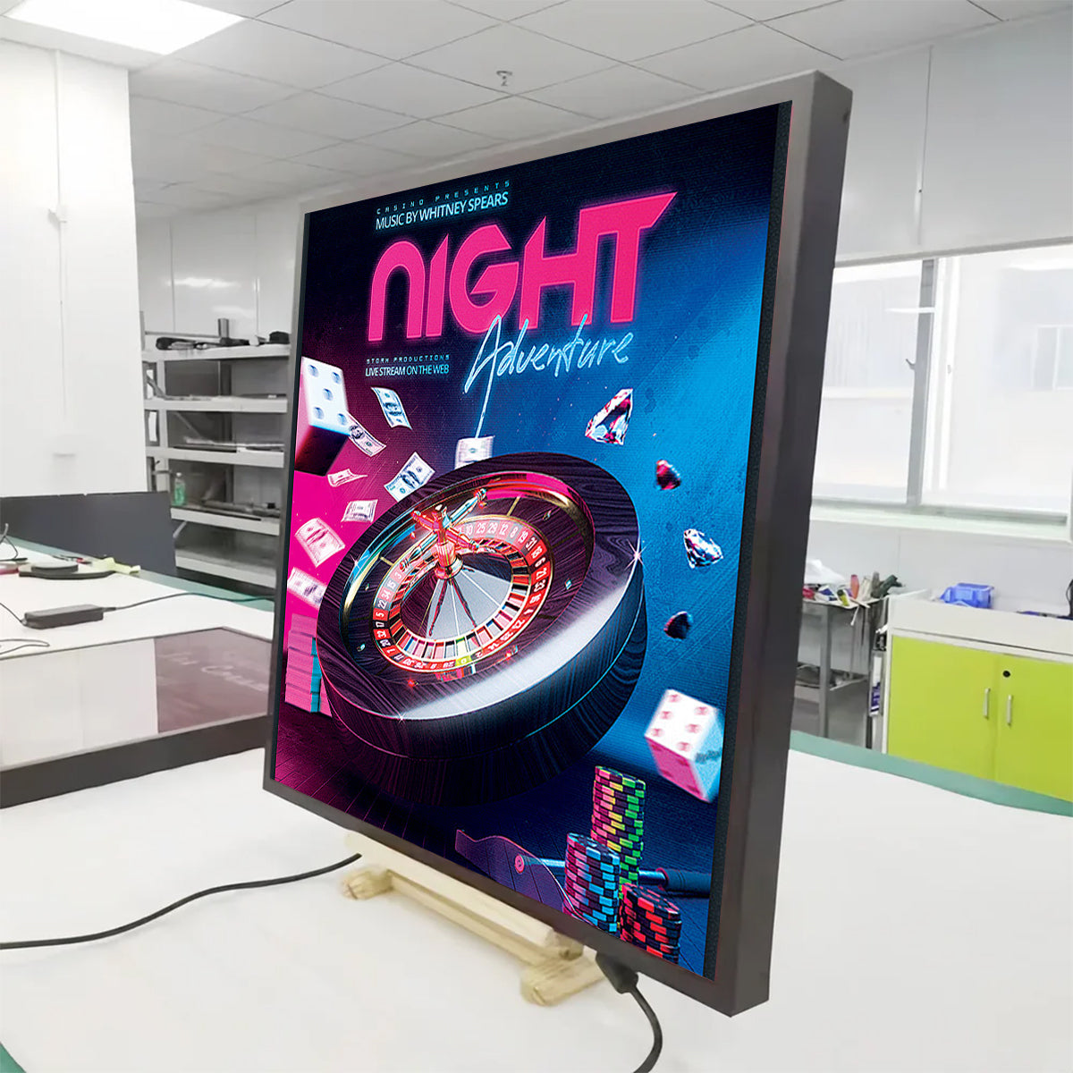 SQ Series 29.6 Inch (531×531mm Viewable) 1:1 Square LCD Digital Display Screen, Optional Capacitive Touch, Cloud / APP / USB Disk