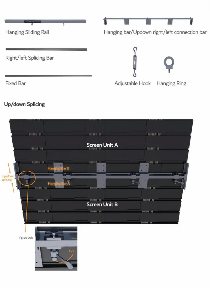 19.68FT by 9.84FT (6x3 Meters 18SQM) Portable Rolling LED Display Screen P2.604 LED Video Wall Turnkey