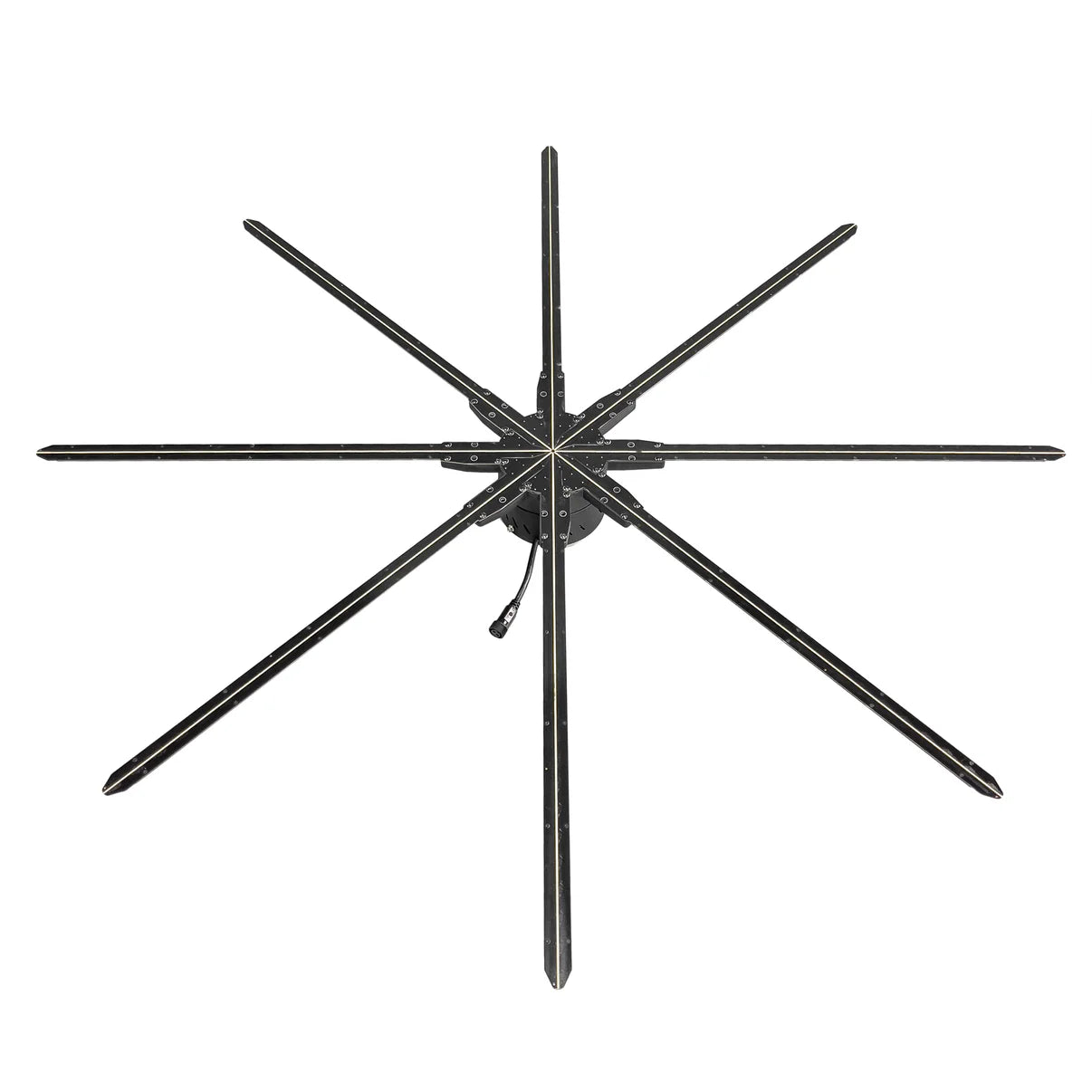FL-L Series | Synchronous Control | 150cm to 180cm (59.1–70.9 inch) | 3D Holographic Fan | Fan Only / Fan with Dual-Pole Mobile Stand | 3D Advertising Holographic Fan | 8 Blades