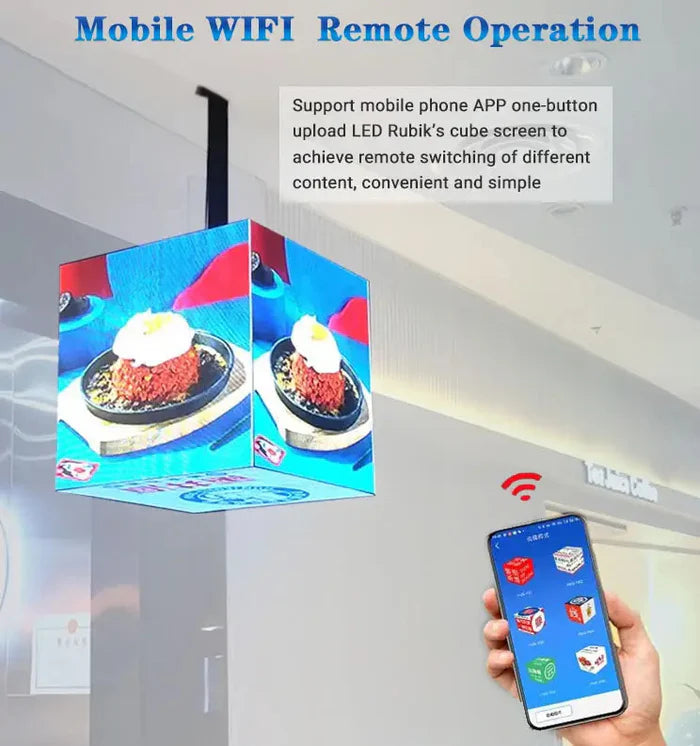 MG Series Multi-Option Magic Cubic LED Display –480 mm | P2.5 | 5 Face | Outdoor | Display Cube for Retail & Events