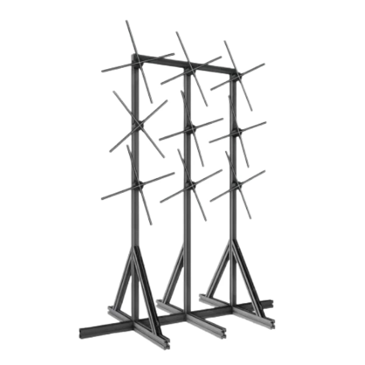 Custom Multi-Fan Display Structure | 3D Holographic Fan | 1×3 / 2×3 / 3×3 Fan Array Configurations | Digital Signage Holographic | Compatible with Holographic Fans up to 100cm