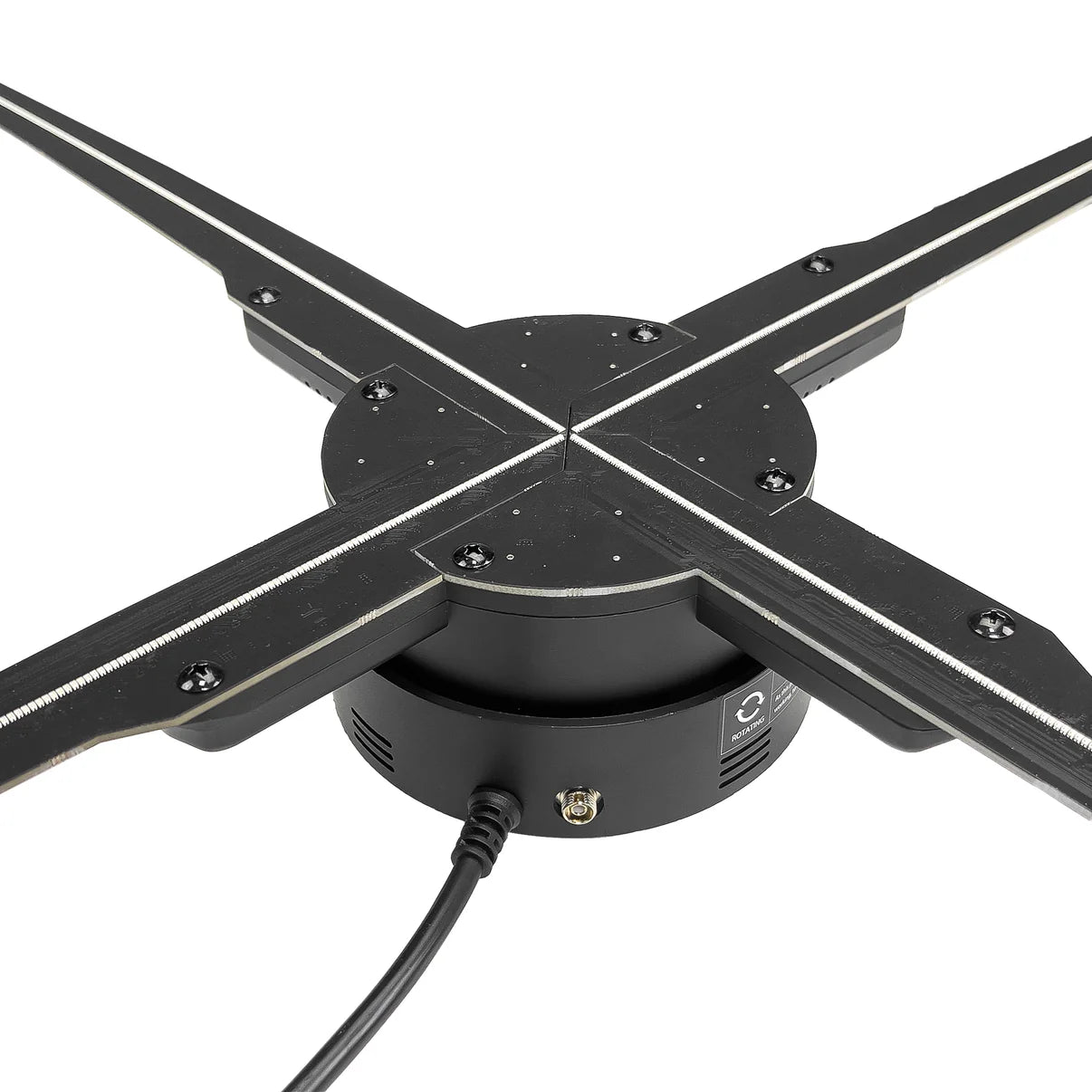 FL-M Series | Synchronous Control | 65cm to 100cm (25.6–39.4 inch) | 3D Holographic Fan | Fan Only / Fan with Tripod Floor Stand / Ceiling Mount | Digital Signage Holographic | 4 Blades