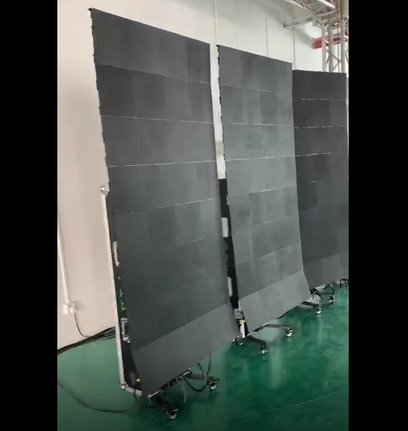 BP-M Series Foldable LED Standee | 1×4m Indoor Display Kit | P3.9mm | Remote Control + Rolling Case Solution
