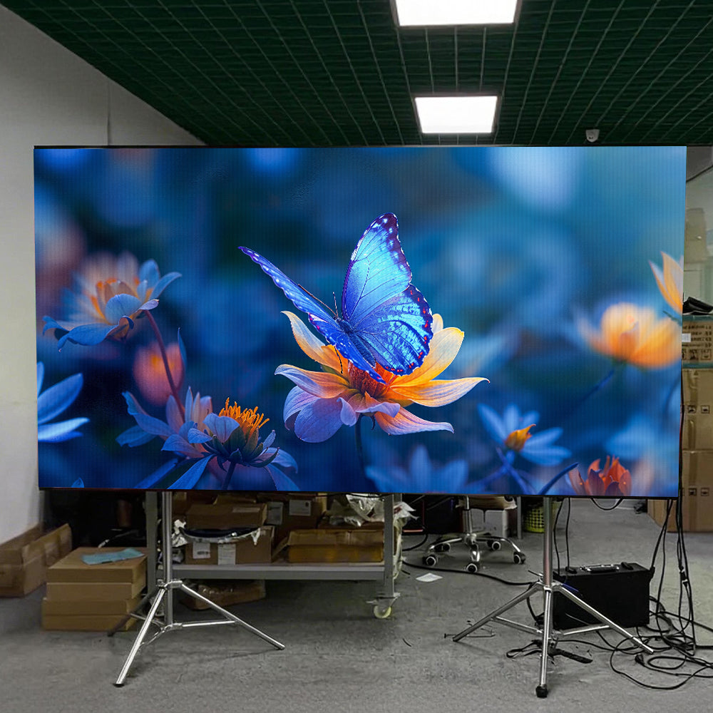 88 Inch Rolling TV P1.562 2x1 Meters 2SQM Portable LED Display Screen Kit
