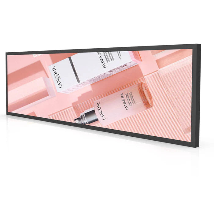 37.6 Inch (920×258mm Viewable) Ultra-Wide Android LCD Bar Display for Retail Shelves | Cloud, App & USB Content Management