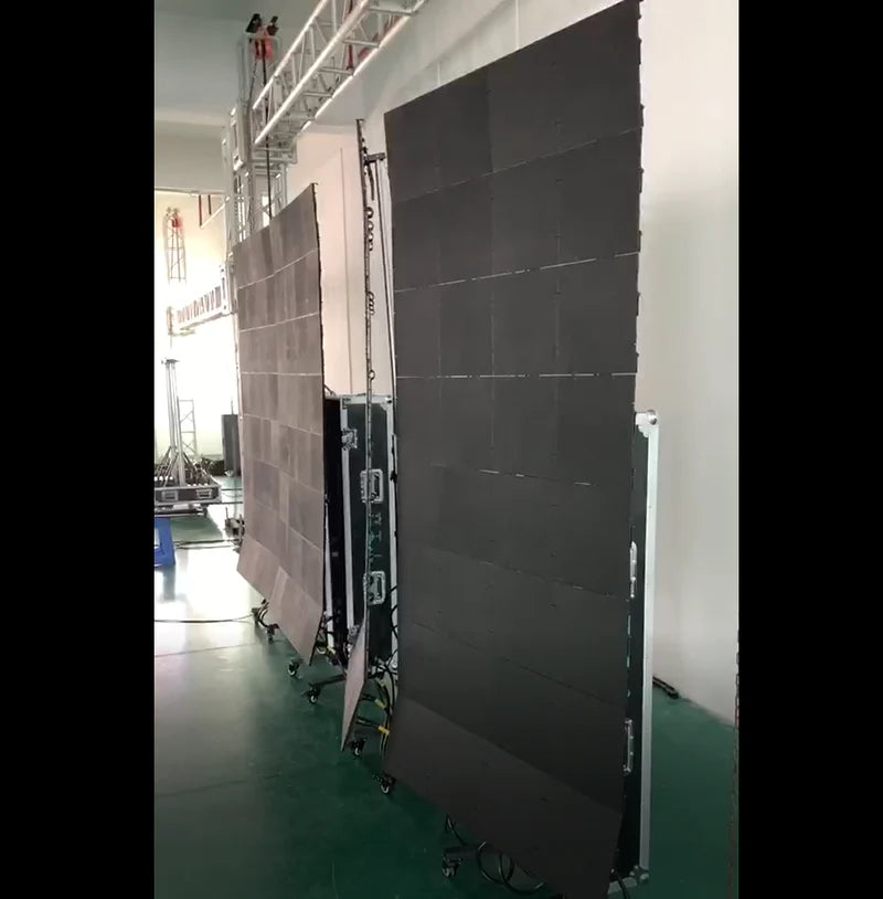 BP-M Series Foldable LED Standee | 1×4m Indoor Display Kit | P3.9mm | Remote Control + Rolling Case Solution