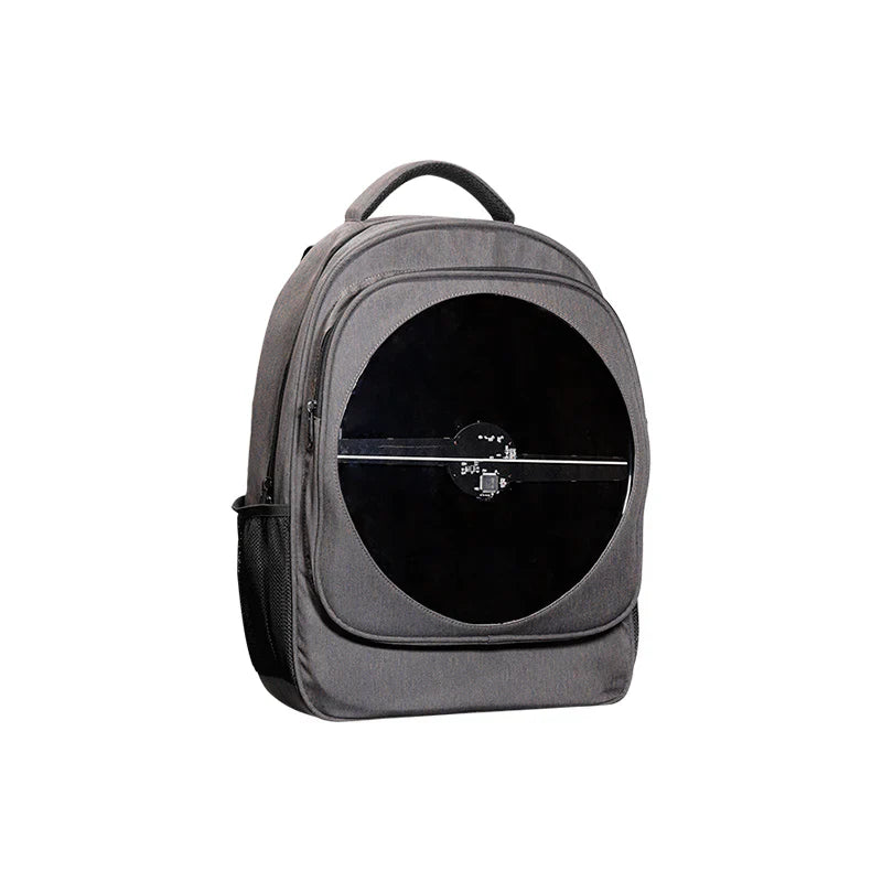 FL-S Series | Asynchronous Control | 11cm to 28cm (4.3–11.0 inch) | 3D Holographic Fan | Fan with Transparent Protective Cover | Retail Holographic Display | 2 Blades