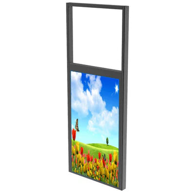 49" Double-Sided High Bright Window LCD Display, 2500nits Front + 700nits Back, Android 2+32G, Non-Touch, Cloud/APP/USB, Hanging/Floor Stand