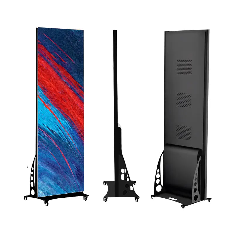 FreeP AS Pro Series Linkable Indoor LED Poster Display w/ Flip Open Edge Frame in GOB 1.25mm | 1.53mm| 1.86mm | 2.5mm Pixel Pitch w/ 640x1920mm Display Area (2PCS-PACK)