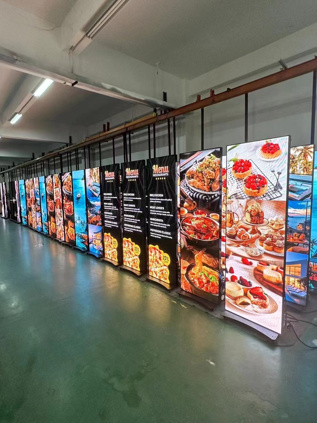 FreeP B Series Individually Used Indoor LED Poster Display made with Die-casting Aluminum Frame in 1.25mm | 1.53mm| 1.86mm | 2.5mm Pixel Pitch with 640x1920mm Large Display Area