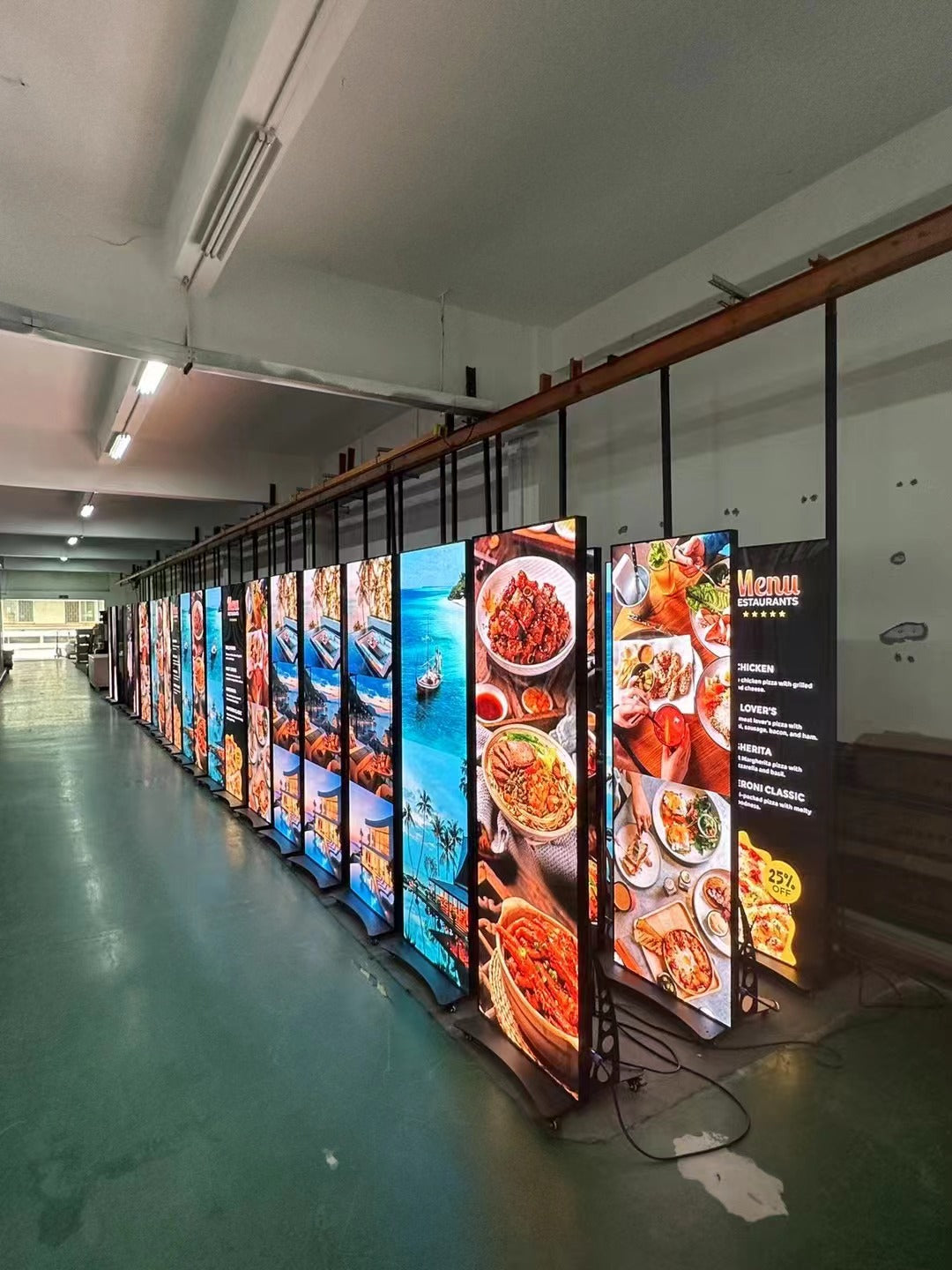 FreeP B Series Individually Used Indoor LED Poster Display made with Die-casting Aluminum Frame in 1.25mm | 1.53mm| 1.86mm | 2.5mm Pixel Pitch with 640x1920mm Large Display Area