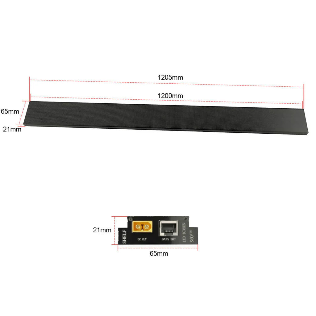 Shelf LED Display Strip P1.25 | P1.875 60mm (2.36'') Tall Digital Price Display for Stores