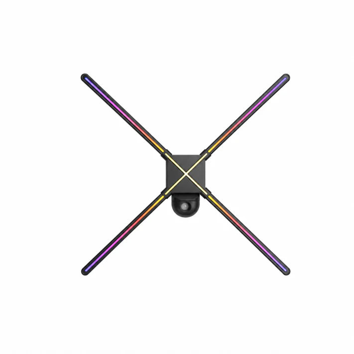 FL-M Series | Cloud Control (AS) | 47cm to 100cm (18.5–39.4 inch) | 3D Holographic Fan | Fan Only / Tripod Floor Stand / Ceiling Mount | Digital Signage Holographic | 4 Blades
