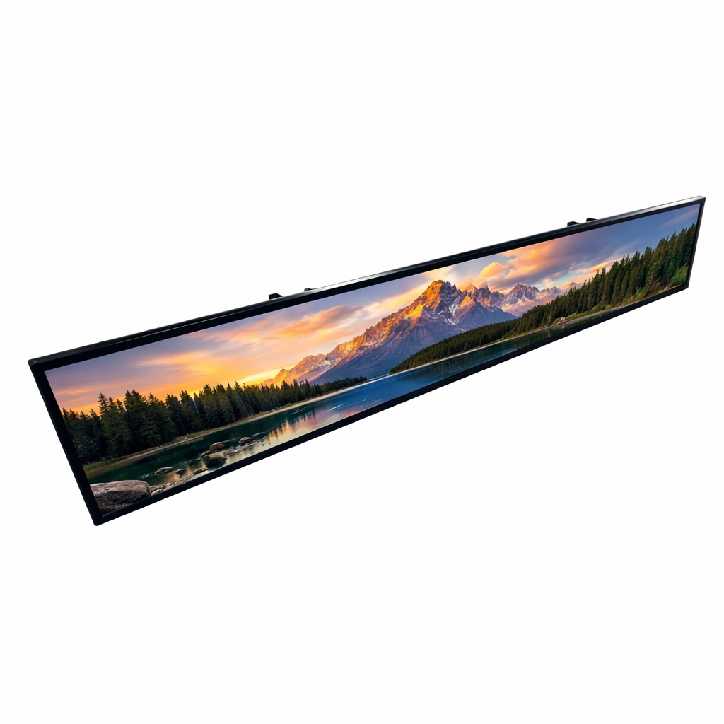 56.6 Inch (1431×160mm  Viewable) Commercial Android Stretched LCD Bar Display | Ultra-Wide Shelf Screen | Cloud / USB / Mobile App