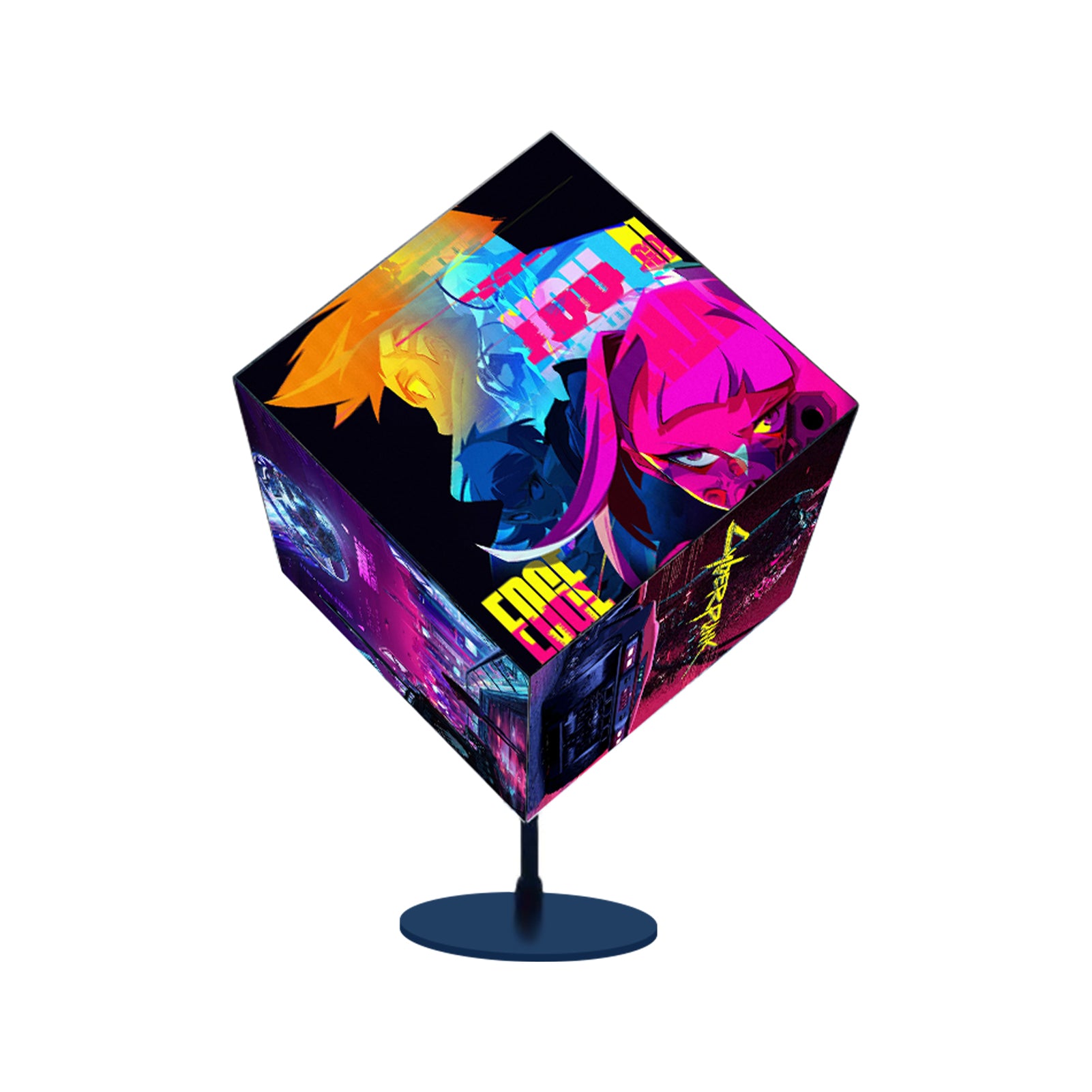 6 Faces (640x640 mm) Cube LED Display P2.5 (2.5mm Pixel Pitch) Indoor Inclined Floor-Standing Cubic Screen