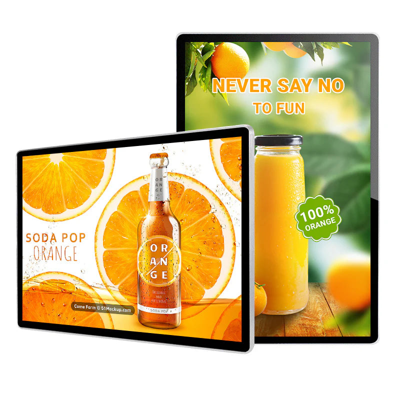 55" Indoor Wall-Mount LCD Digital Poster | Android RK3568 2GB+16GB | Non-Touch / Infrared / Capacitive Touch | CMS Software | VESA Mount