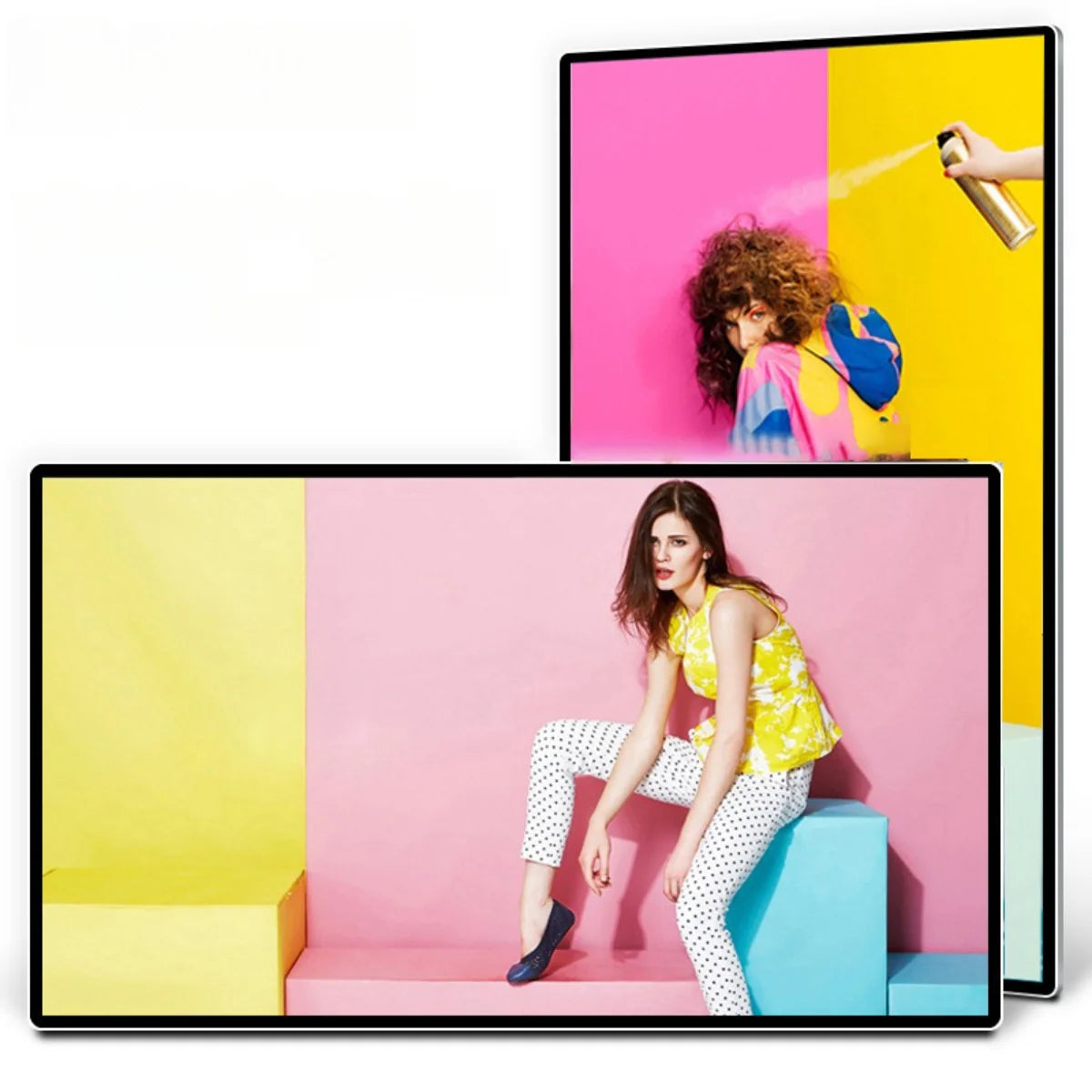 85" Indoor Wall-Mount LCD Digital Poster | Android RK3568 2GB+16GB | Non-Touch / Infrared Touch | CMS Software | VESA Mount