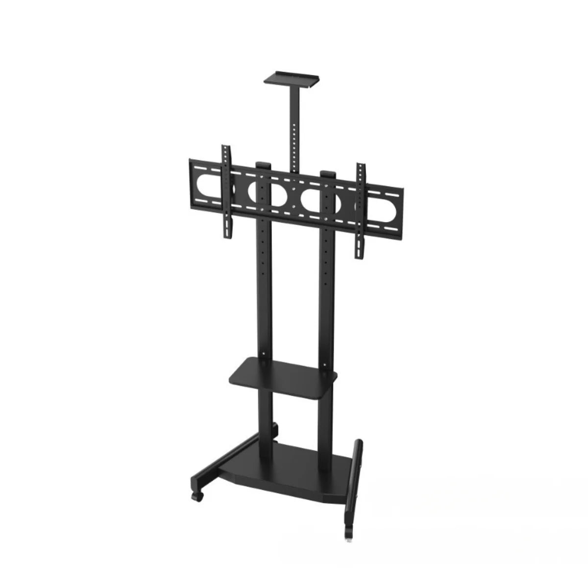 Fan-M Series Floor Stand for 3D Hologram Fan | Compatible with M Series 130cm / 150cm / 200cm Diameter Models | Heavy-Duty Steel Frame | Black Finish