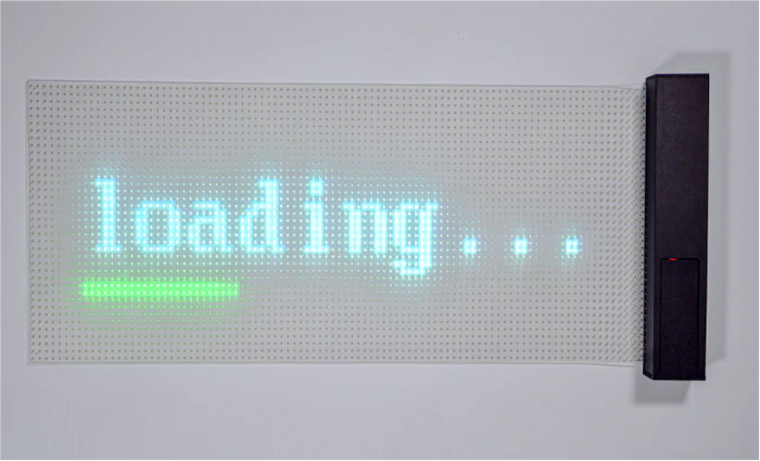 P6.25 Transparent LED Window Display – 240×600 mm (9.45×23.62 in) | 1500 nits Brightness | High-Transparency Glass Adhesive Screen for Glass Walls & Retail Windows | Plug & Play