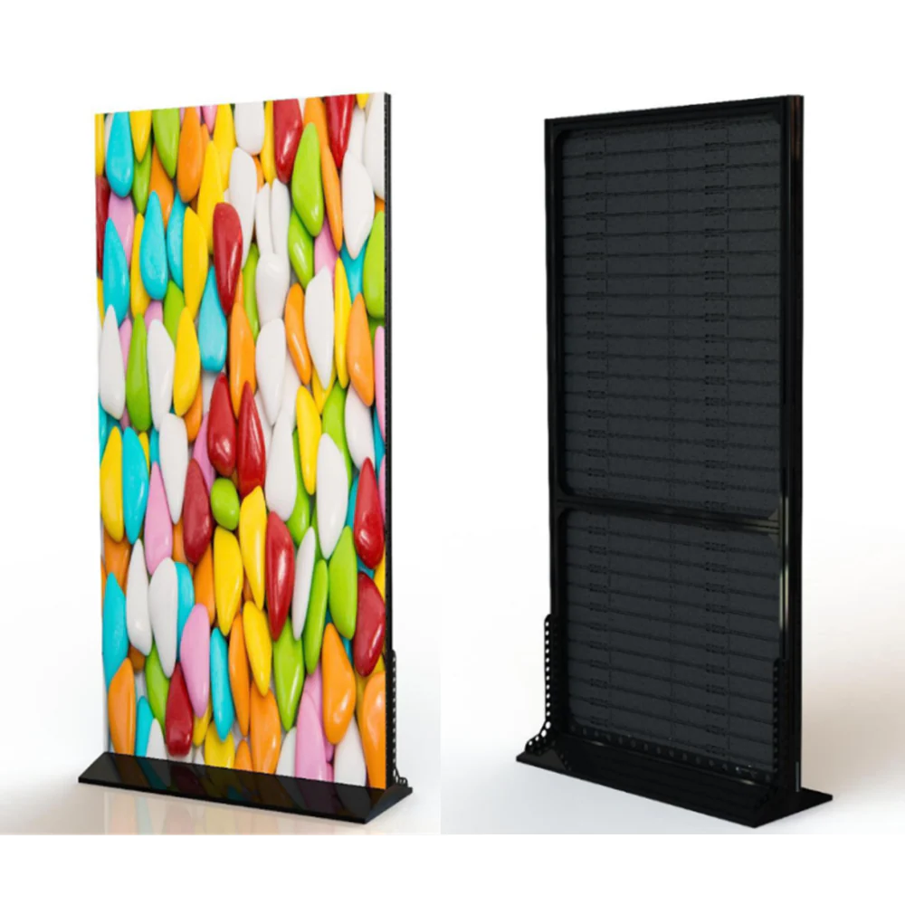 BP-RS Series Rolling LED Standee | 1000×2000mm | P2.6 / P1.95 / P1.56 / P1.25 | Lightweight, Flexible & Portable | Floor-standing with Detachable Frame