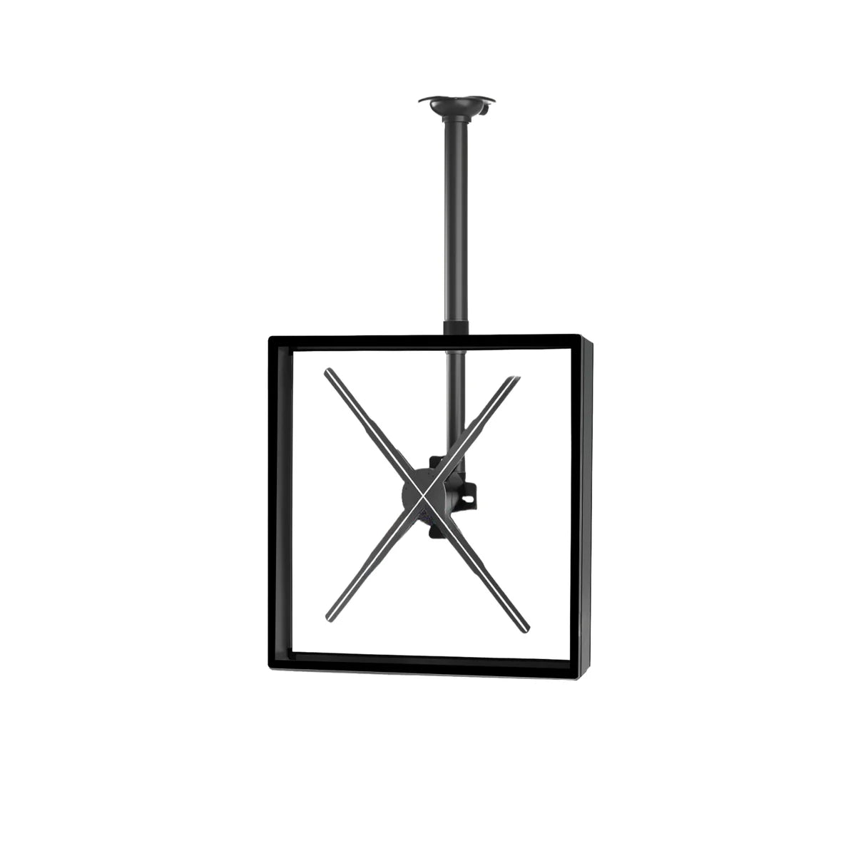 Fan-S Series Ceiling Mount with Square Protective Housing | Compatible with F Series ≤80cm 3D Hologram Fans | Enclosed Safety Design