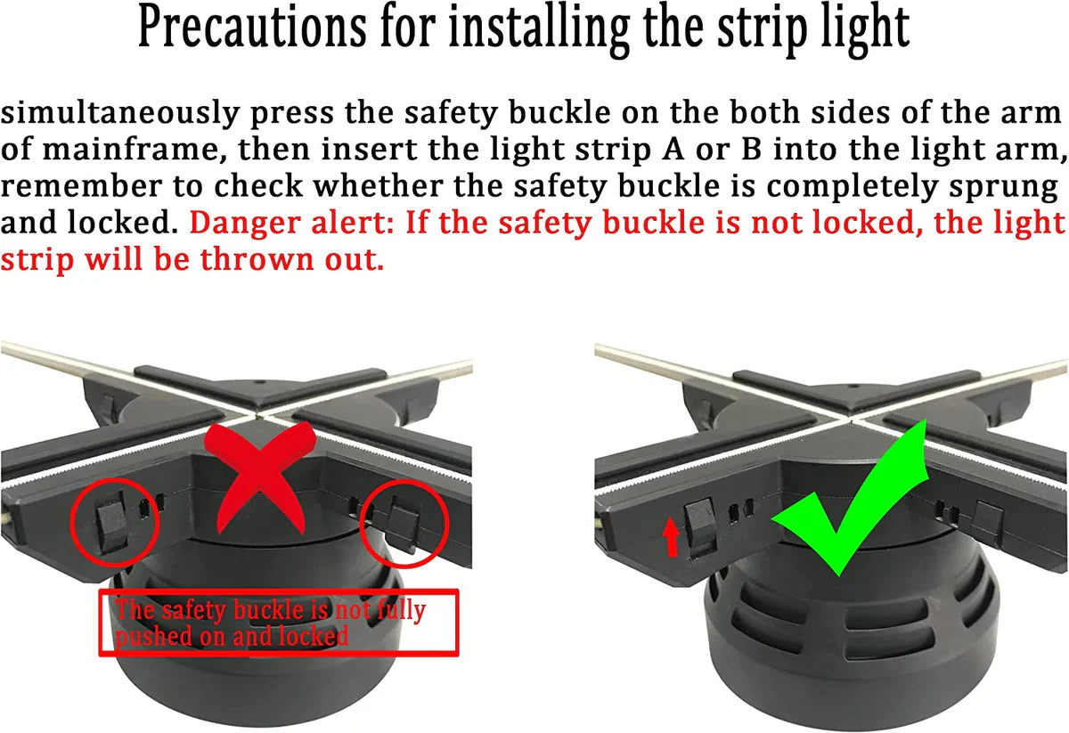 F Series Large 3D Hologram Fan LED Display – 80cm to 100cm (31.5”–39.4”) | High Brightness Holographic Advertising Projector | Fan Only / with Floor Stand / Ceiling Mount (No Housing)