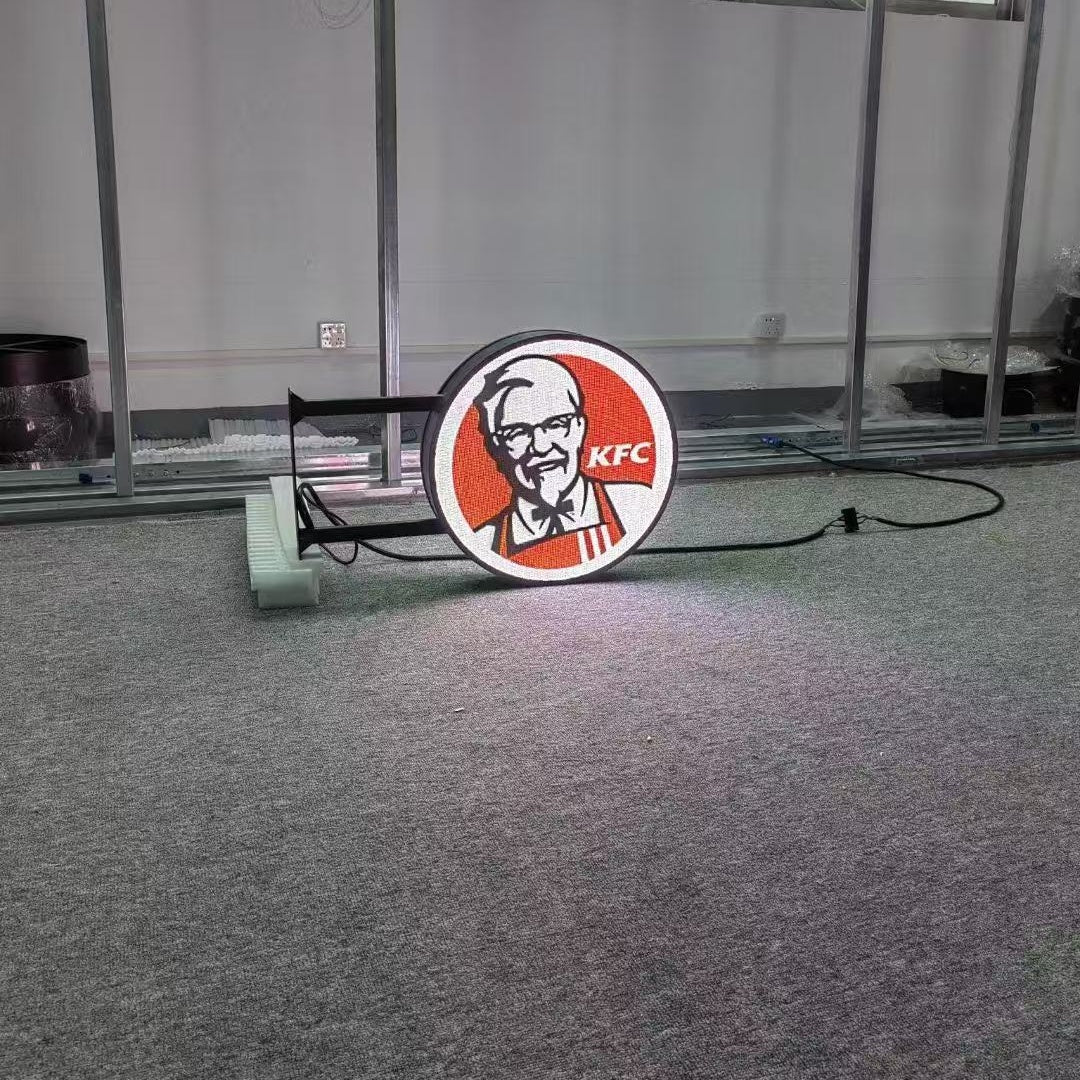 P5 50CM (20'') Diameter Outdoor Round LED Display Circle Logo LED Sign