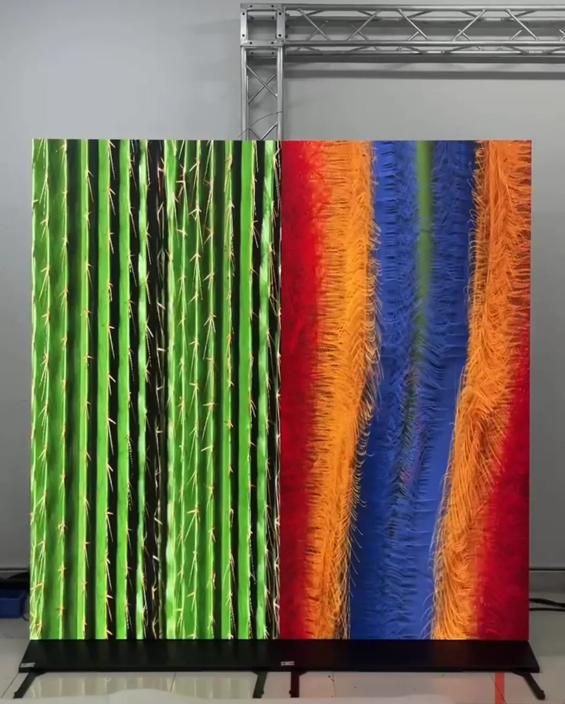 BP-RS Series Rolling LED Standee | 1000×2000mm | P2.6 / P1.95 / P1.56 / P1.25 | Lightweight, Flexible & Portable | Floor-standing with Detachable Frame