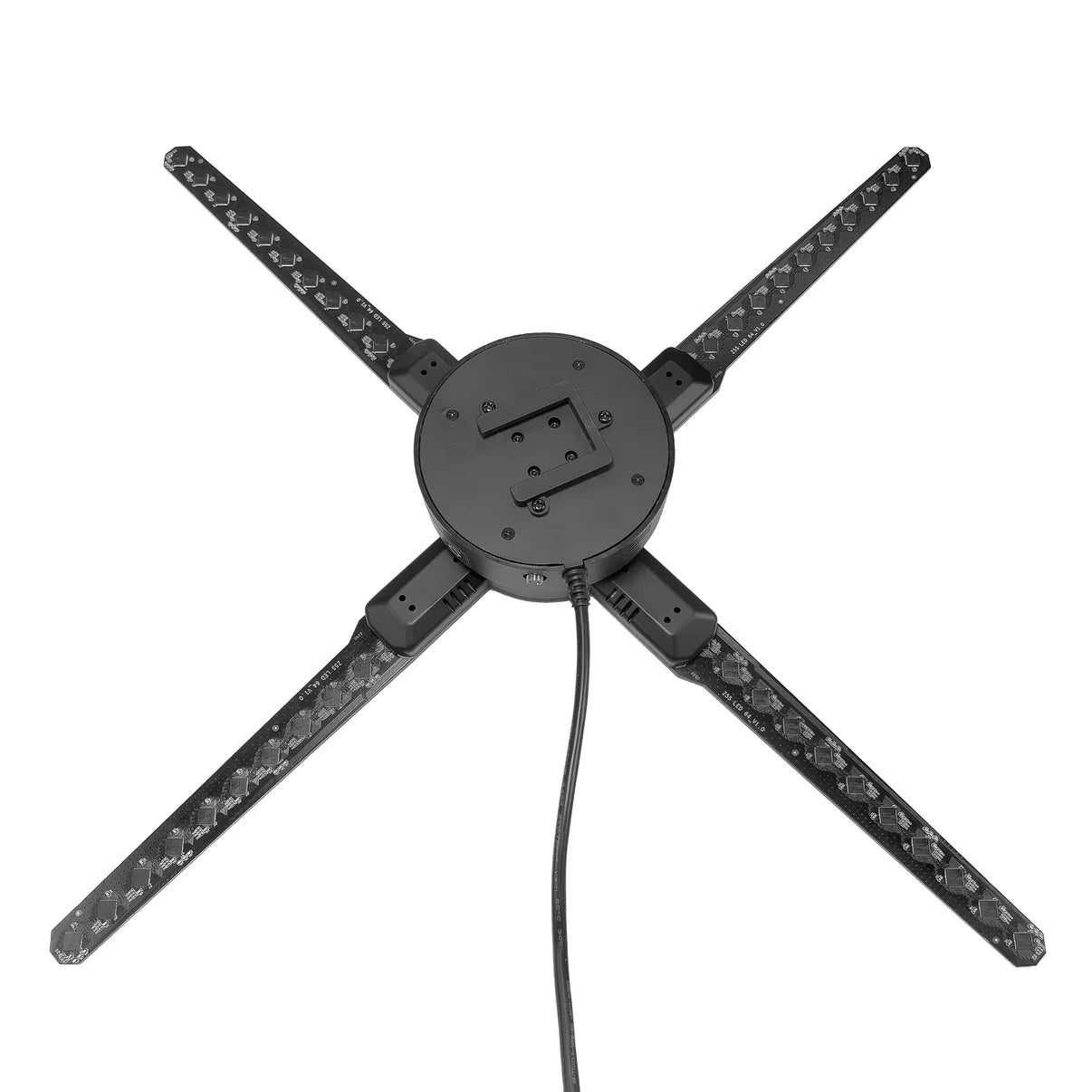 FL-M Series | Synchronous Control | 65cm to 100cm (25.6–39.4 inch) | 3D Holographic Fan | Fan Only / Fan with Tripod Floor Stand / Ceiling Mount | Digital Signage Holographic | 4 Blades