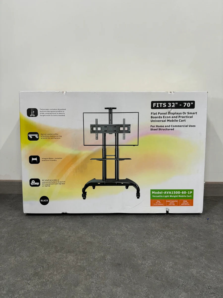 Fan-M Series Floor Stand for 3D Hologram Fan | Compatible with M Series 130cm / 150cm / 200cm Diameter Models | Heavy-Duty Steel Frame | Black Finish