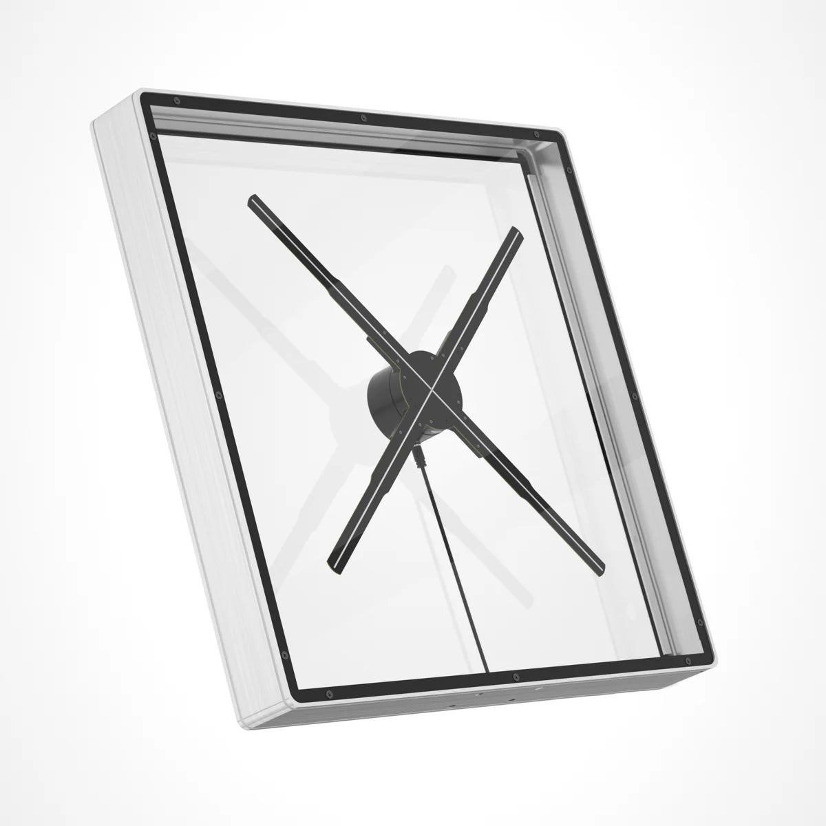 Fan-S Series Ceiling Mount with Square Protective Housing | Compatible with F Series ≤80cm 3D Hologram Fans | Enclosed Safety Design