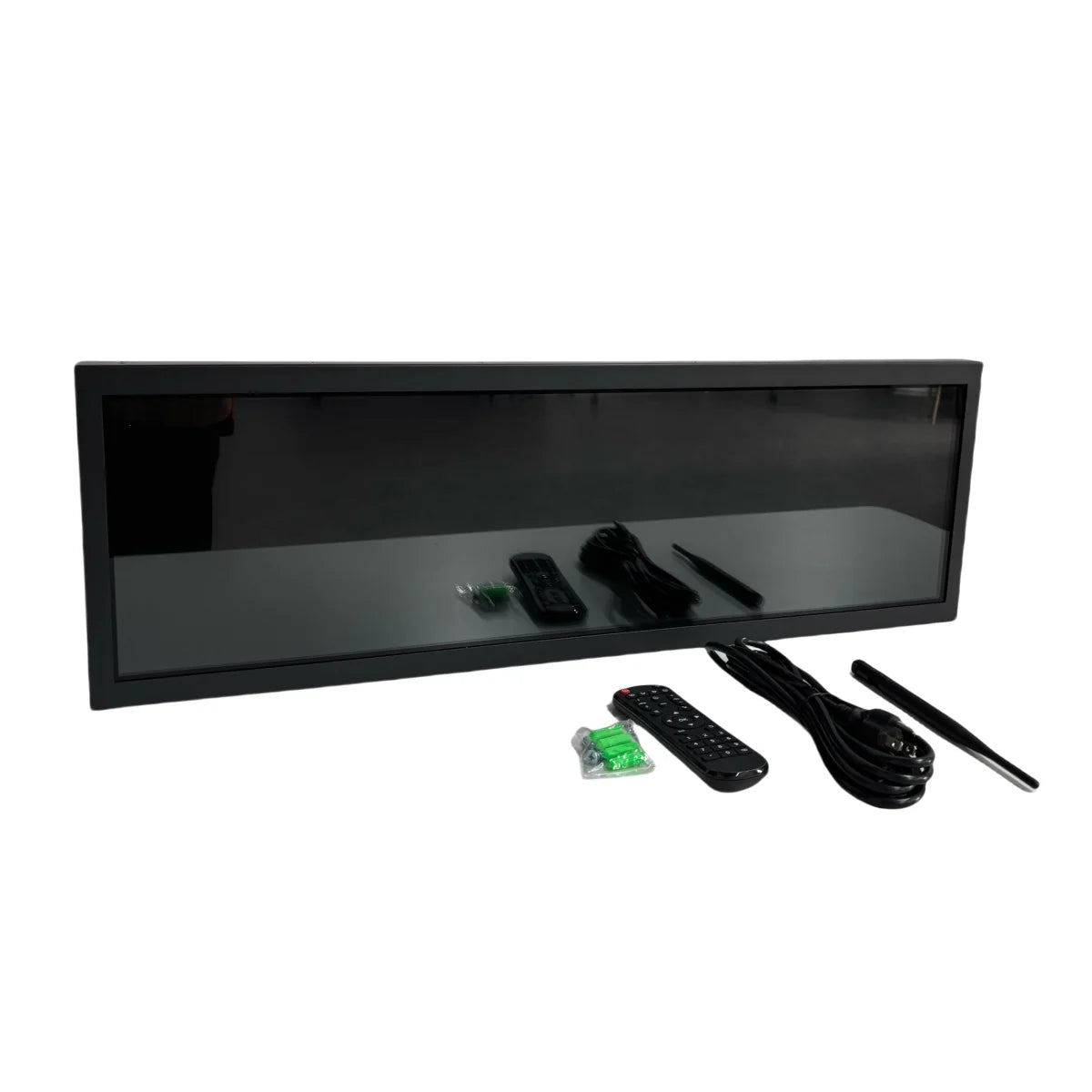 28.6 Inch (698.4×203.7mm  Viewable) Ultra-Wide Android LCD Shelf Screen | Stretched Bar Digital Signage w/ Optional Touch | Cloud / USB / App Control