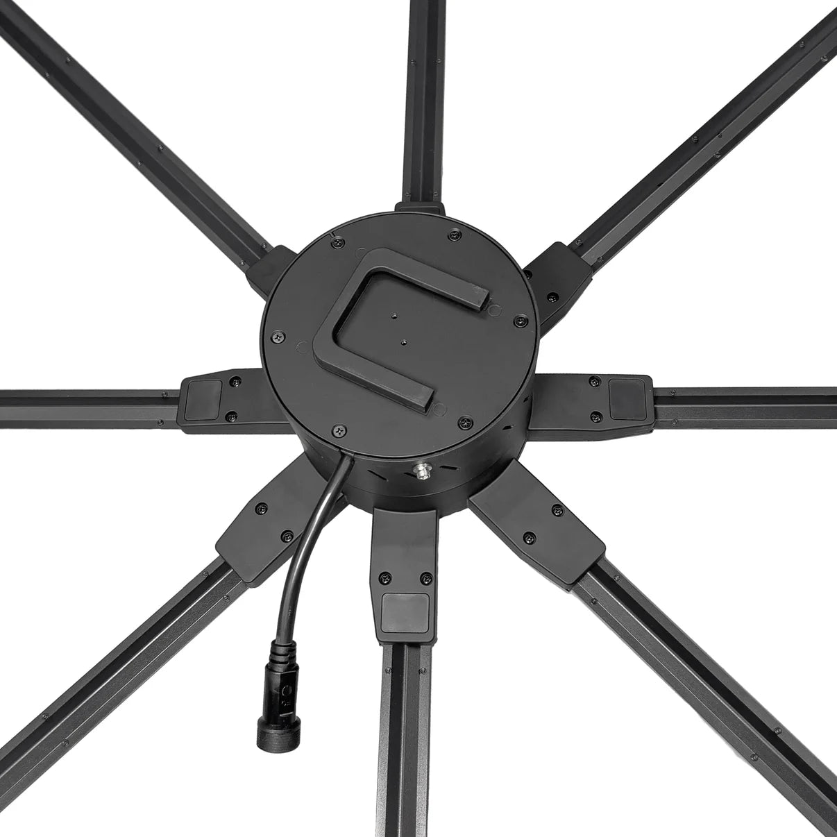 FL-L Series | Synchronous Control | 150cm to 180cm (59.1–70.9 inch) | 3D Holographic Fan | Fan Only / Fan with Dual-Pole Mobile Stand | 3D Advertising Holographic Fan | 8 Blades