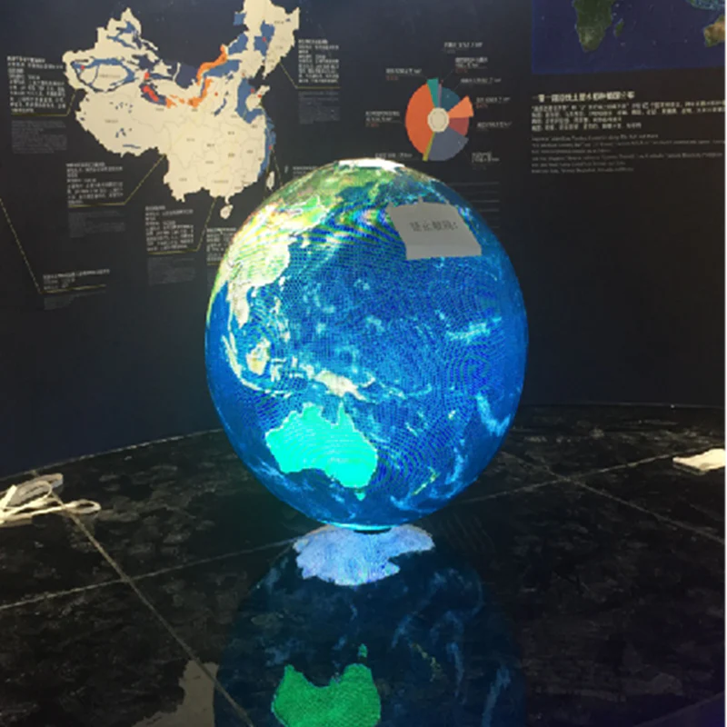 BS-I Dia. 100cm (3.3ft) Indoor LED Ball Screen | P1.25 / P1.53 / P1.86 / P2 / P2.5 | 360° Ball Screen for Museums, Exhibits & Commercial Spaces