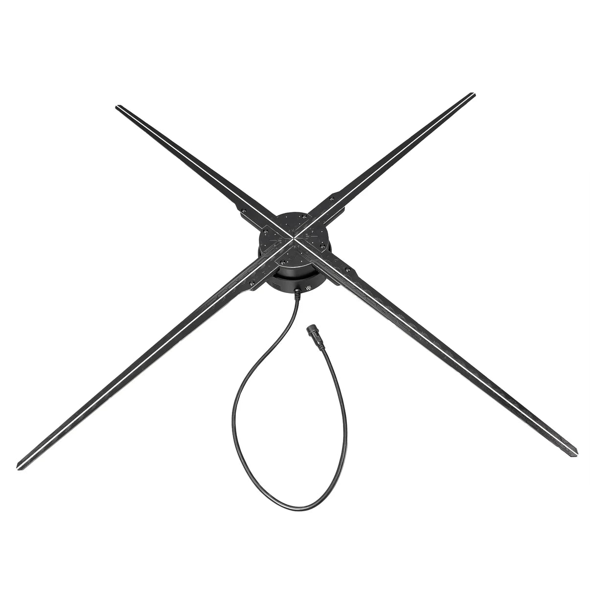 FL-M Series | Synchronous Control | 65cm to 100cm (25.6–39.4 inch) | 3D Holographic Fan | Fan Only / Fan with Tripod Floor Stand / Ceiling Mount | Digital Signage Holographic | 4 Blades