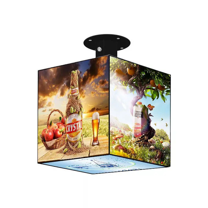 4 Faces (320x320 mm) Cube LED Display P2 (2mm Pixel Pitch) Indoor Cubic Screen